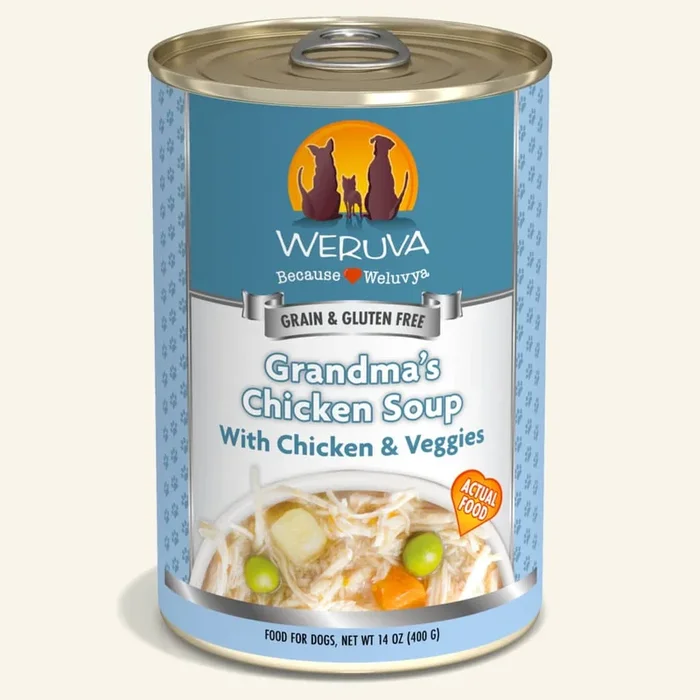 Weruva Grandma’s Chicken Soup with Chicken & Veggies Wet Dog Food