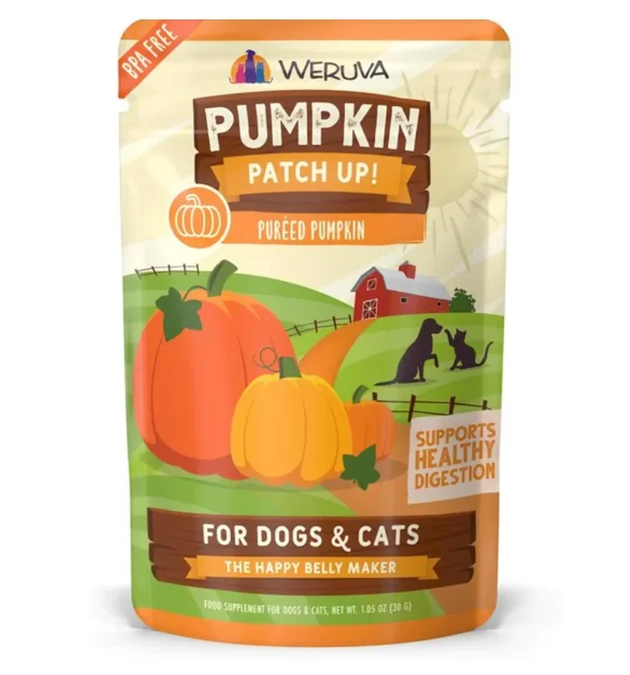 Weruva Pumpkin Patch Up! Pureed Pumpkin Supplement, 1.05 oz. pouches