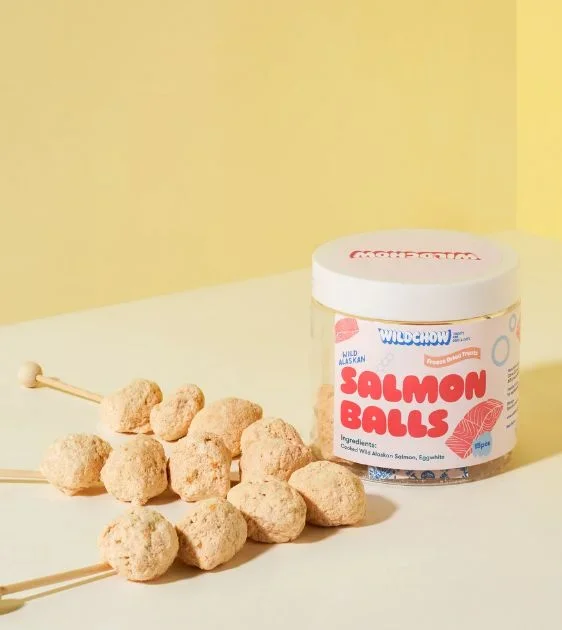 WildChow Freeze Dried Crunchy Salmon Balls Dog Treats