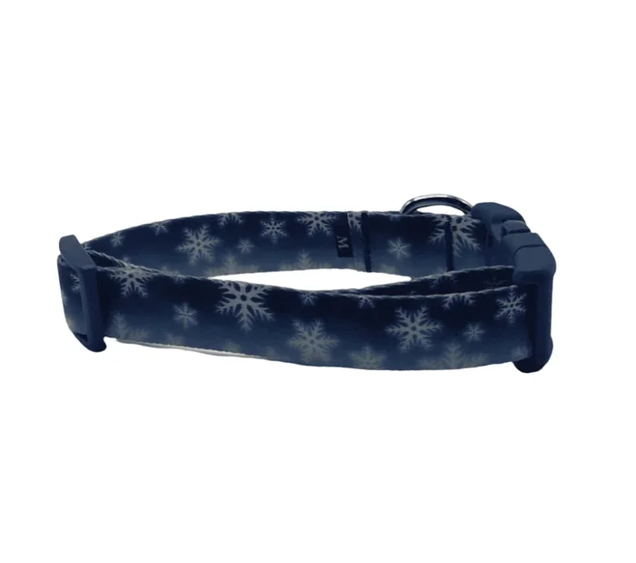 Winter Snowflakes Dog Collar & Leads (1″ Wide) (Discontinued)