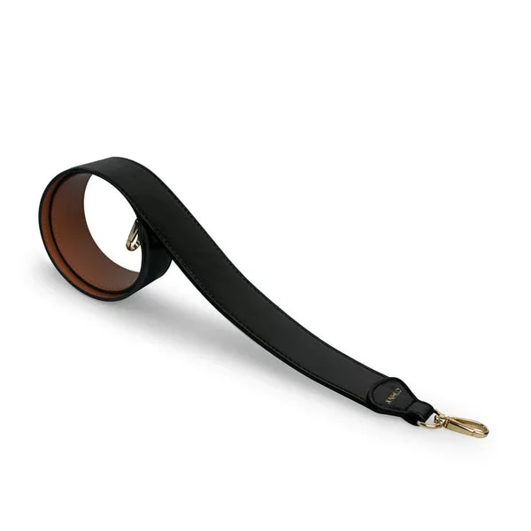 X Nihilo Bag Shoulder Strap Leather Black Tan
