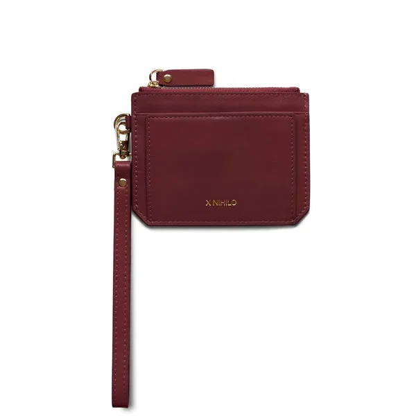 X Nihilo Charlie Leather Coin Pouch Red