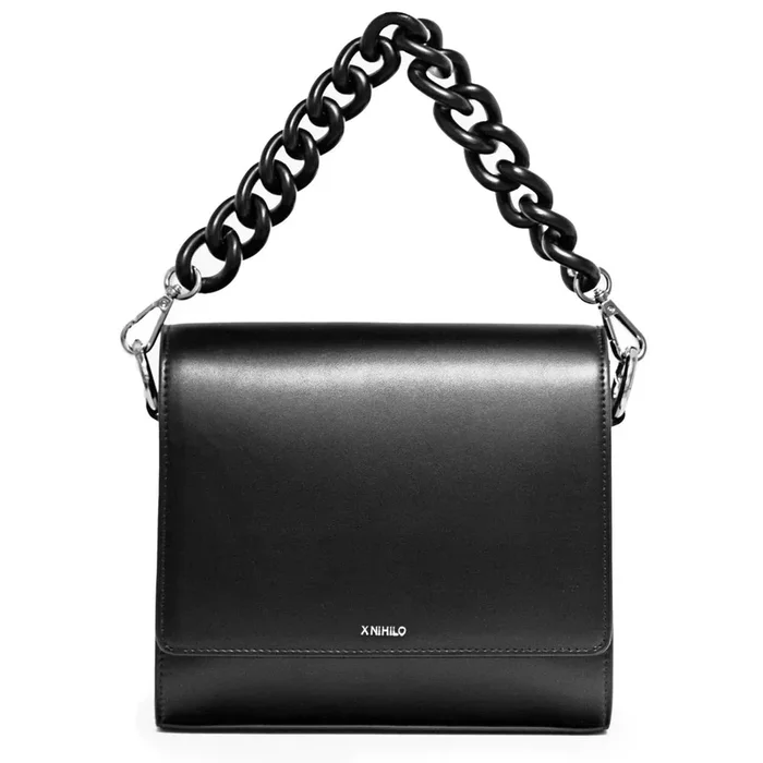 X Nihilo Hardy Leather Crossbody Bag Black