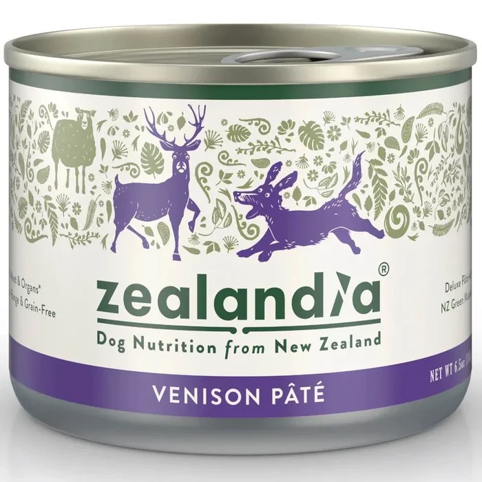 Zealandia Wild Venison Pate Grain-Free Adult Canned Dog Food (185g)