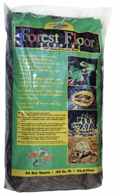 Zoo Med Forest Floor Natural Cypress Mulch Bedding Substrate Brown, 1ea/24 qt