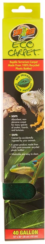 Zoo Med Laboratories Eco Carpet™ for 40 Gal Tanks 15 X 36 Inch