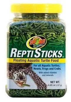Zoo Med Laboratories ReptiSticks Floating Aquatic Turtle Dry Food – 4.85 Oz