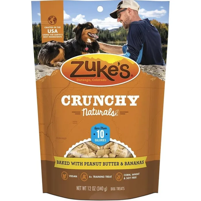 Zuke’s Crunchy Naturals 10s Peanut Butter & Bananas Dog Treats 12oz