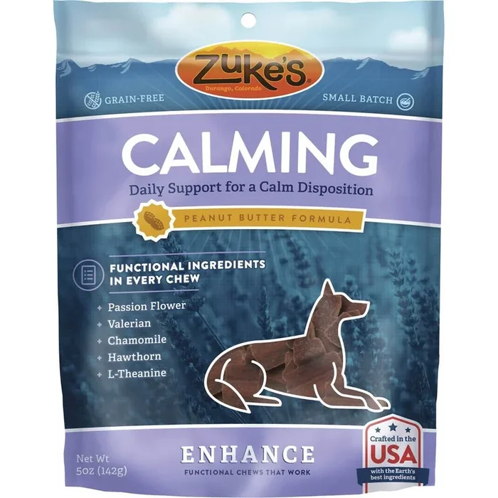 Zuke’s Enhance Functional Calming Peanut Butter Dog Treats 5oz
