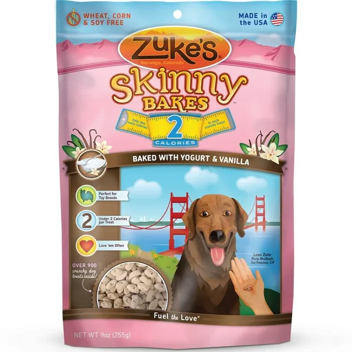 Zuke’s Skinny Bakes 2s Yogurt & Vanilla Dog Treats 9oz