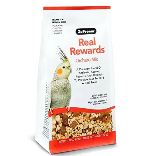Zupreem Real Rewards Orchard Mix Medium Bird Treats – 6 Oz