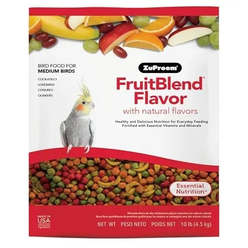 Zupreme Fruit Blend Diet for Small or Medium Bird Food – 10 Lbs